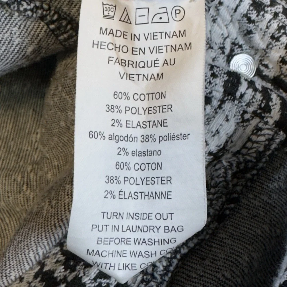 Michael‎ Kors Black & White Tweed Cropped Pants Women's Size Medium Career